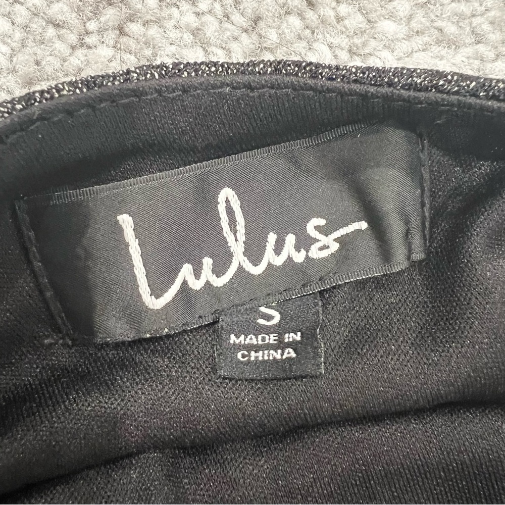 Lulus Feeling Sultry Black Sparkly Long Sleeve Backless Maxi Dress Women’s Sz S - Picture 6 of 14